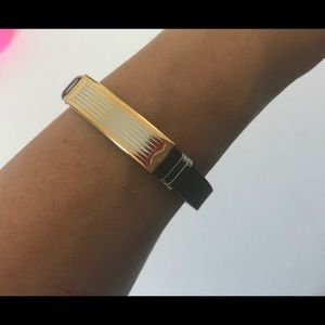 Men’s black rubber bracelet